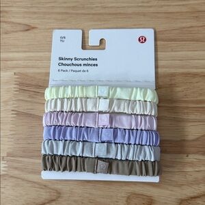 Lululemon Skinny Scrunchie 6 Pack NWT